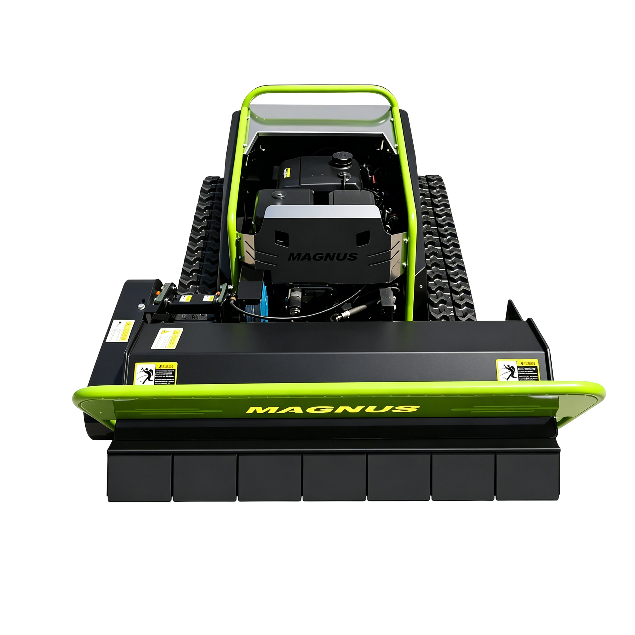 Front View of the Remote Controlled Lawn Mower