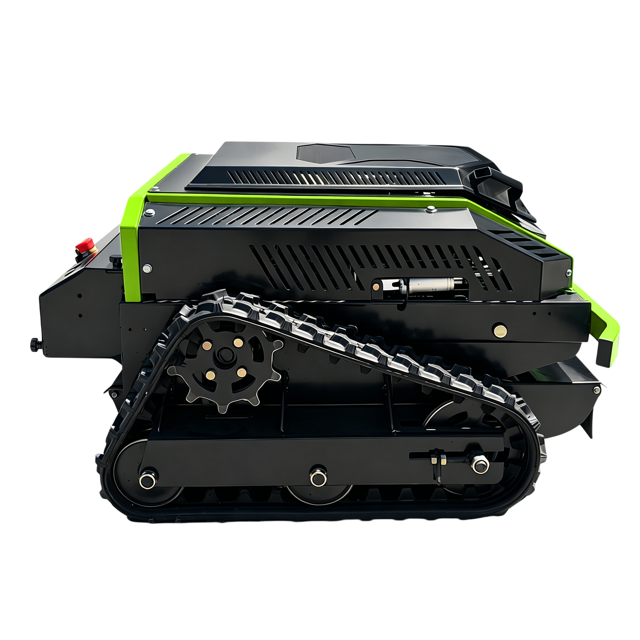 RC lawn mower Left-Side View