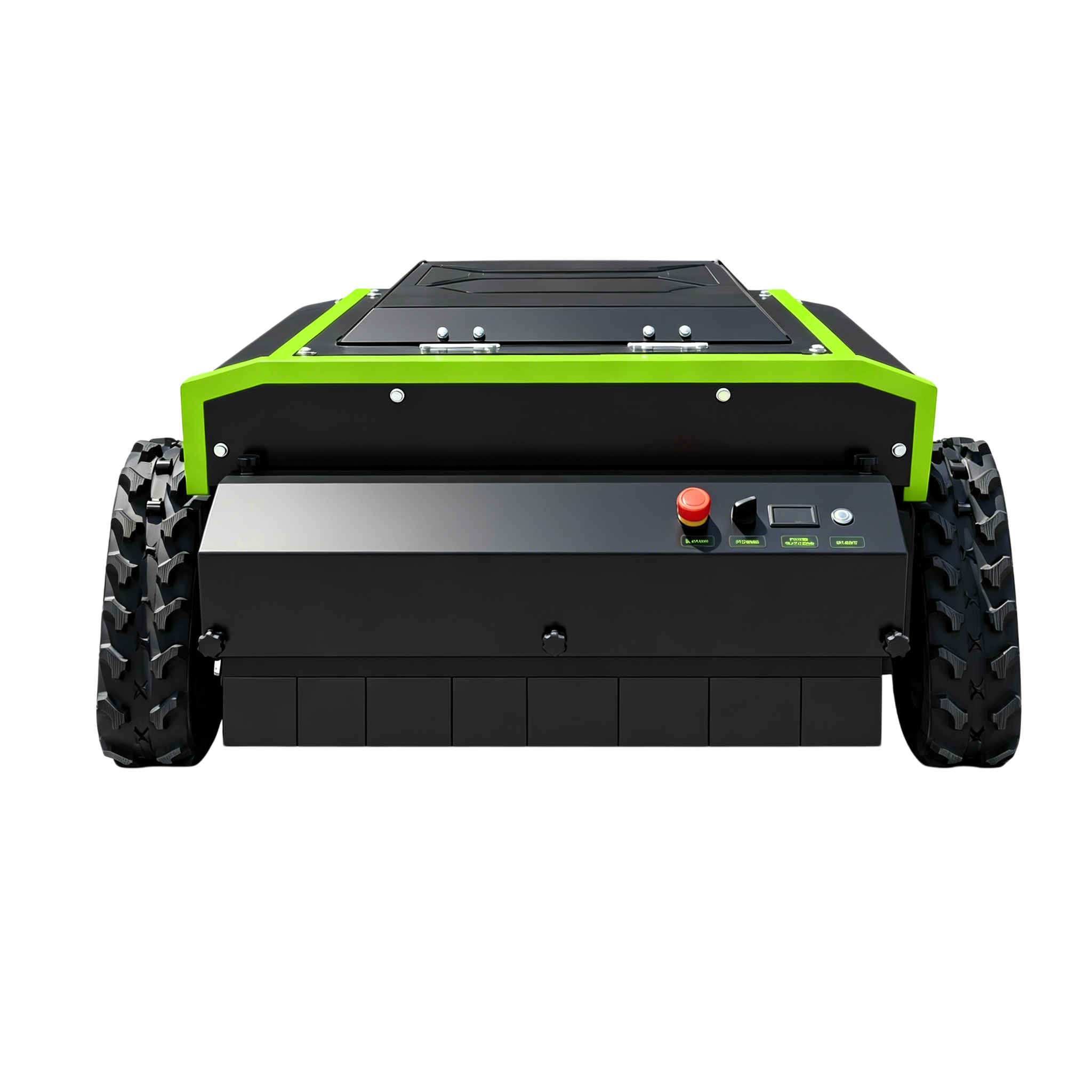 RC lawn mower Rear View