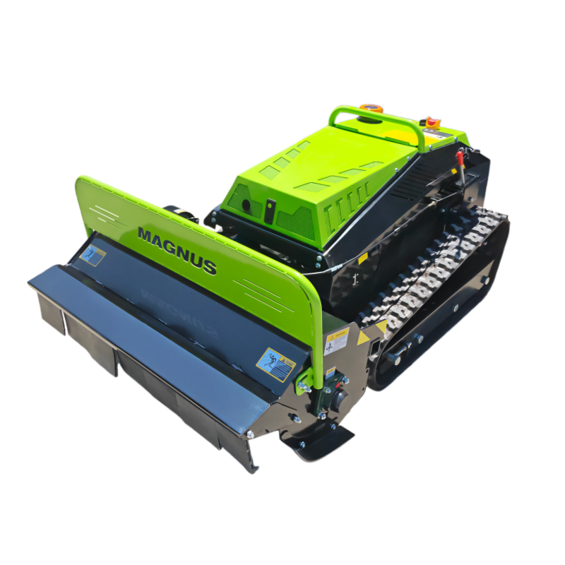 Remote controlled flail mower 45-Degree View